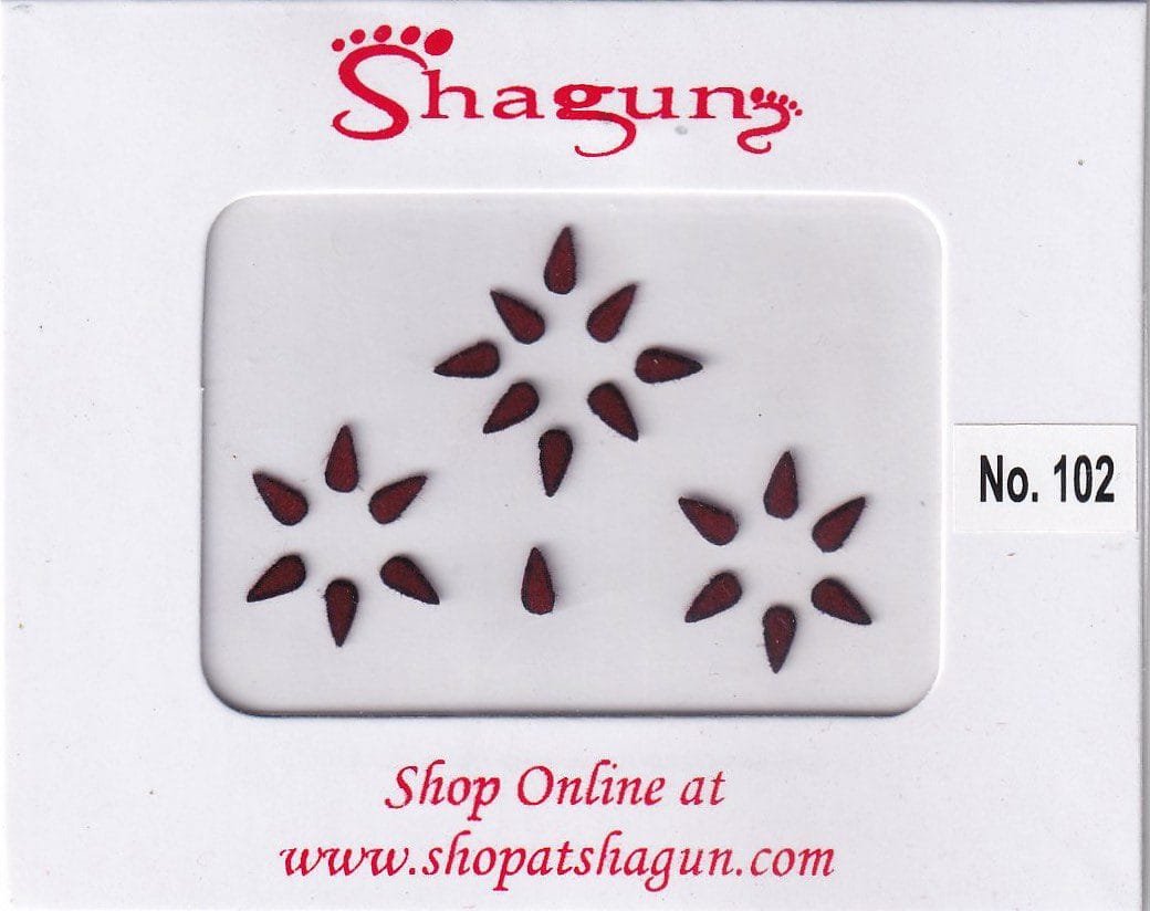 Shagun Bindi Maroon Black Border Drop (TL)