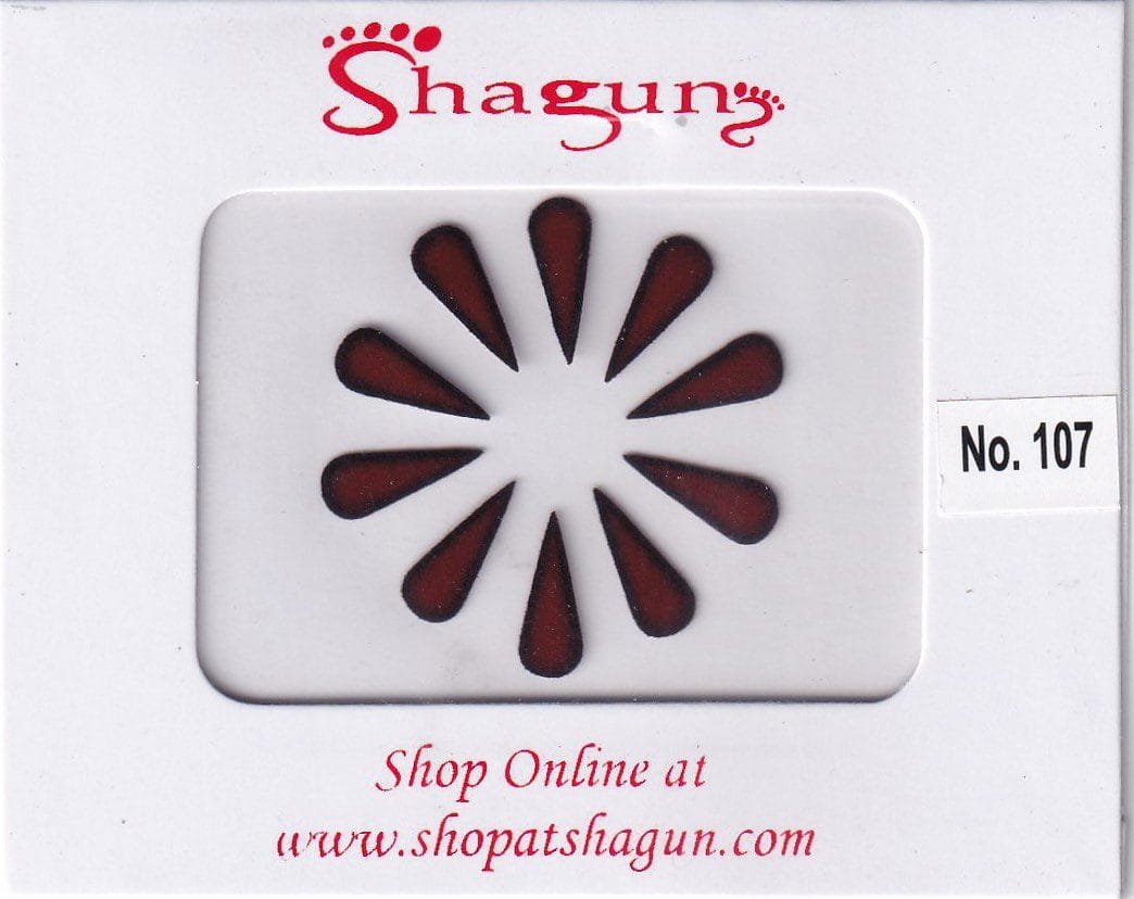 Shagun Bindi - Maroon Black Border Drop (TL)