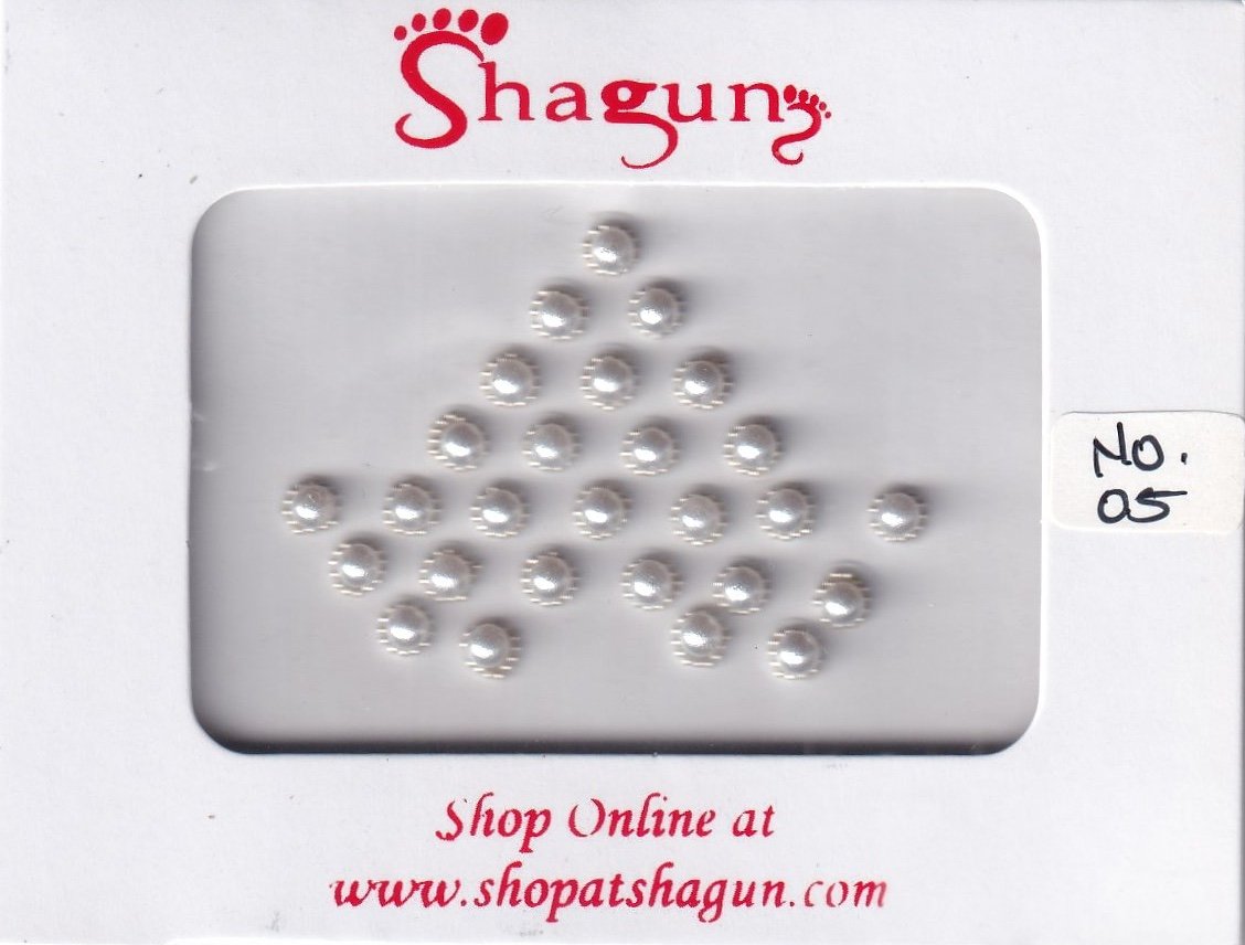 Shagun Bindi - White Pearl Bindi (SB)