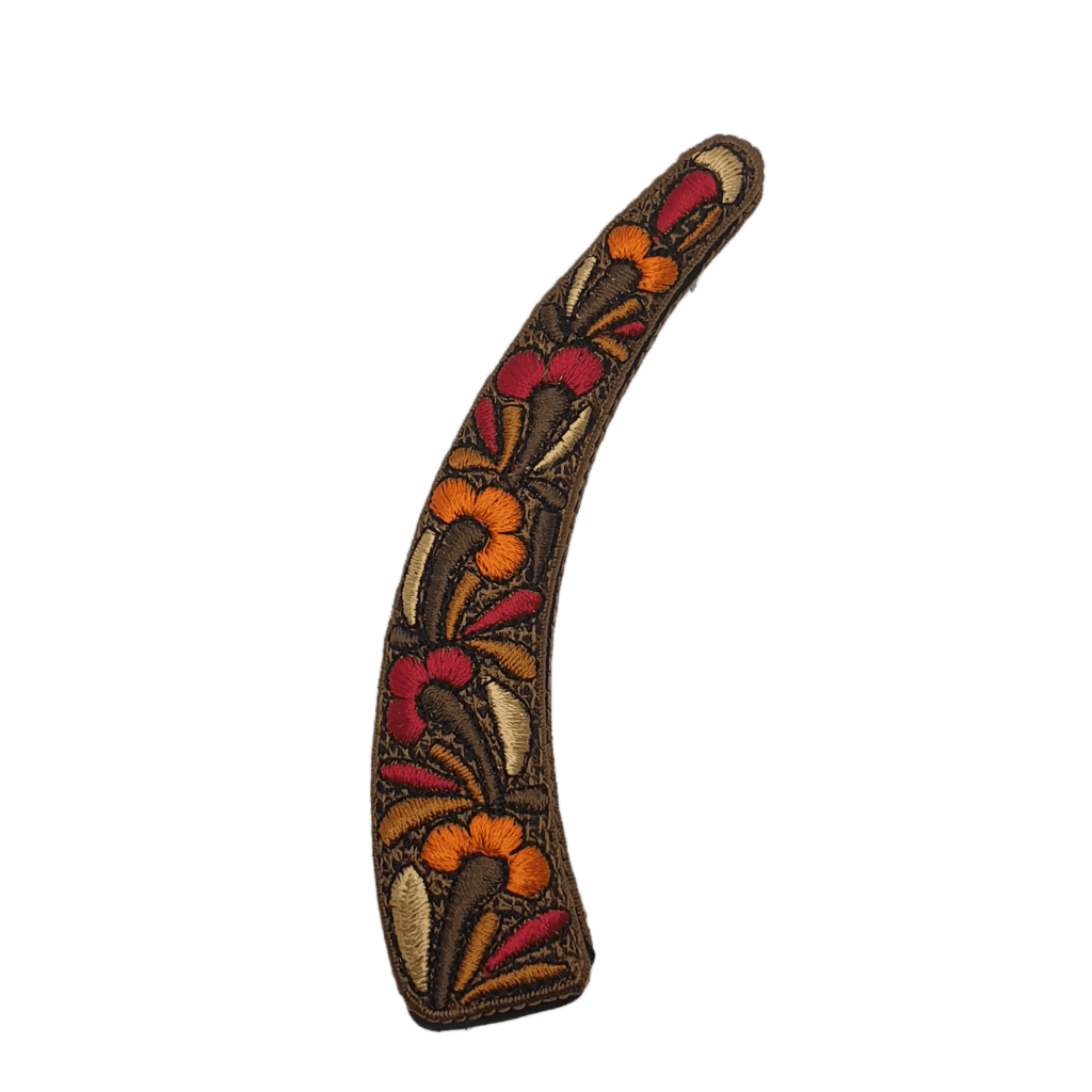 Hand Embroidered Hair Clip - W571 (Pattern 3)