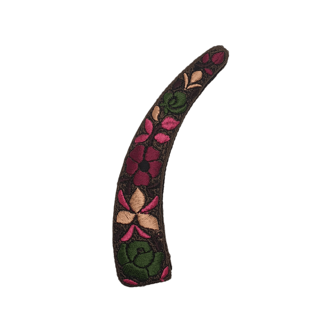 Hand Embroidered Hair Clip - W571 (Pattern 4)