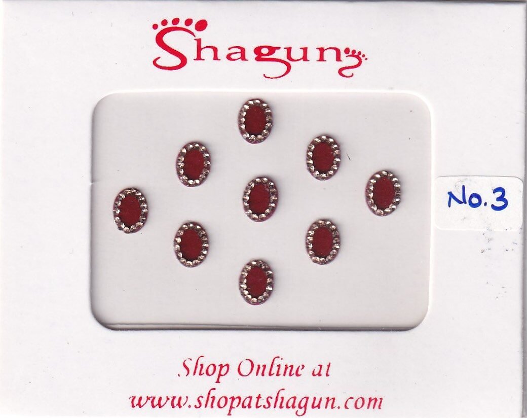 Shagun Bindi - Maroon Oval (FSBG)