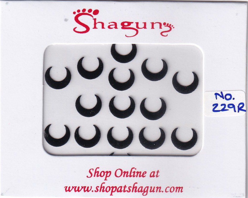 Shagun Bindi - Black Chandrakor Slim