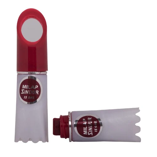 Milap Stick Mirror Sindur Kumkum - Red, 15g