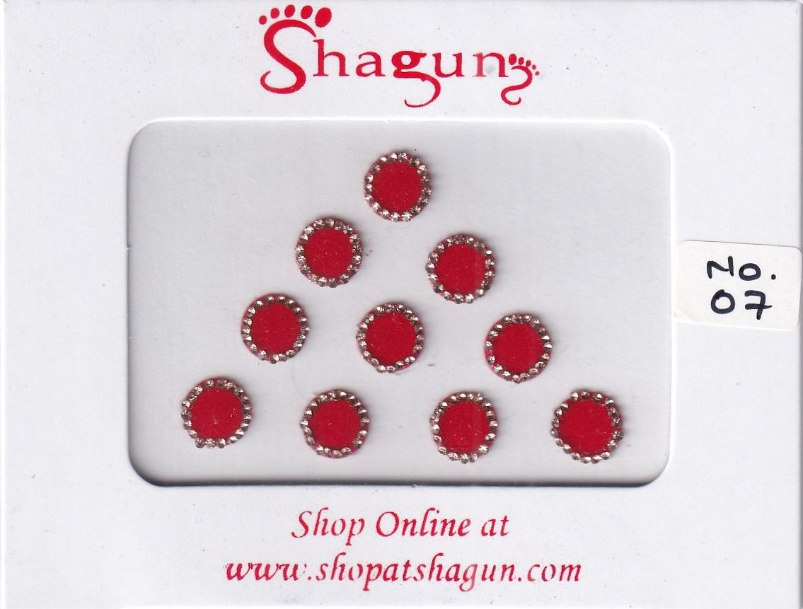 Shagun Bindi - Round Red (FSBG)