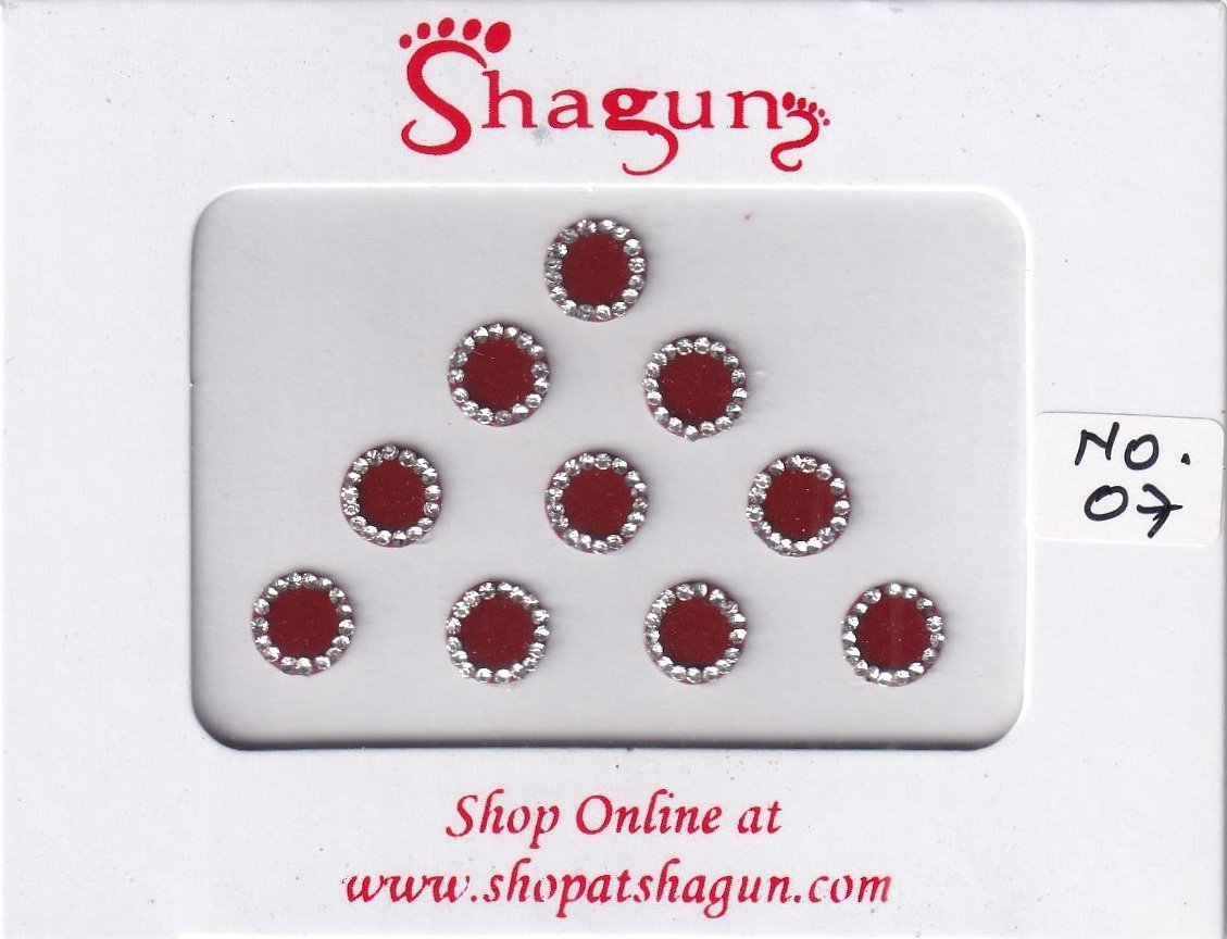 Shagun Bindi - Round Maroon (FSBS)