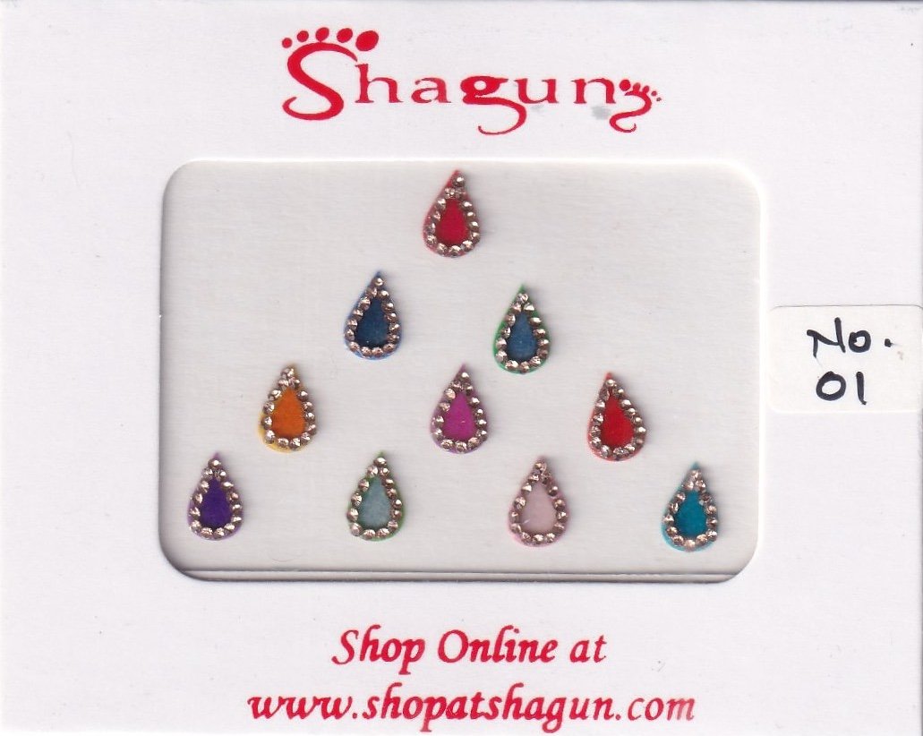 Shagun Bindi - Drop Assorted (FSBG)