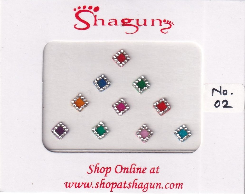 Shagun Bindi - Square Assorted (FSBS)